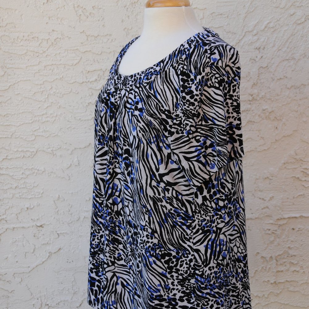 JM Collection Short Sleeved Blouse - Picture 2 of 6